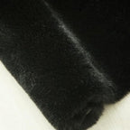 Ghouse Ultra Soft Faux Rabbit Fur Rug, Machine Washable Area Rugs for Bedroom Fluffy Rugs for Living Room, no-Shedding Carpet Sheepskin Rug Black 2x3 Feet