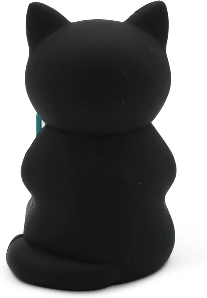 Little Readers – Cute Figurines for Bookshelves, Desks, Terrariums & Home Decor – Book-Loving Animal Statues - Cat