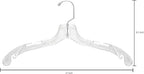 DEILSY™ Clear Plastic Hangers 25 Pack - Durable Clothes Hanger for Wardrobe Organization, Essential Plastic Hanger for Garments, Versatile Coat Hangers for Home and Retail Use