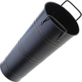 Umbrella Storage Bucket Metal Umbrella Stand Holder Decorative Vase Flowerpot Rack for Home Living Room Office Decor, approx.7.5x25.5cm/2.95x10.04in, Black