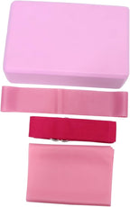 Mipcase 1Set Yoga Tool Kit Stretch Band Latex Pull Towel Resistance Ring Yoga Brick for Home Gym Workouts Pink Lightweight Convenient for Easy Use