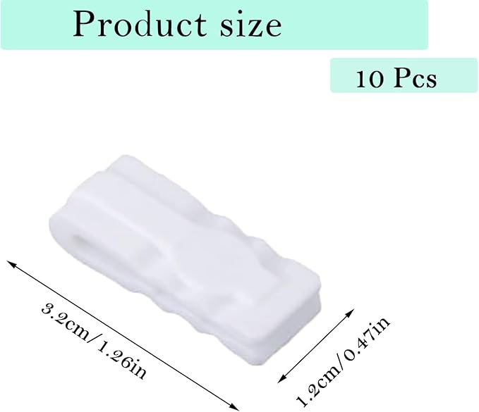 10 Pack Vacuum Storage Bags Sealing Clip Reusable Zipper Labor Saver Sliding Grip for Bags Space Saving Clothes Bedding and Food Preservation
