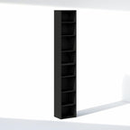 Furinno PASIR 8-Tier Closet Organizers and Storage, Open Shelf, Storage Organizer, 12-Inch Width, for Closet, Bedroom, Blackwood