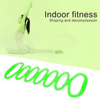 7 Ring Stretch Resistance Exercise Band, Workout Bands Yoga Stretching for Home Fitness, Foot, Leg and Arm Exerciser Stretch Band, Center Workout Walking Exercise