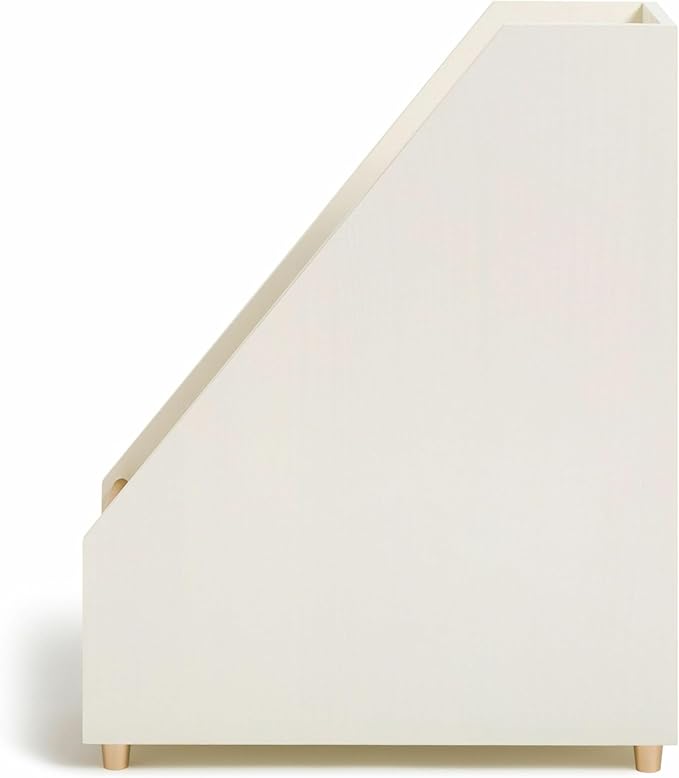 U Brands Juliet Magazine Holder, Office Supplies, Off-white and Gold, 1 Count (3463U02-06)