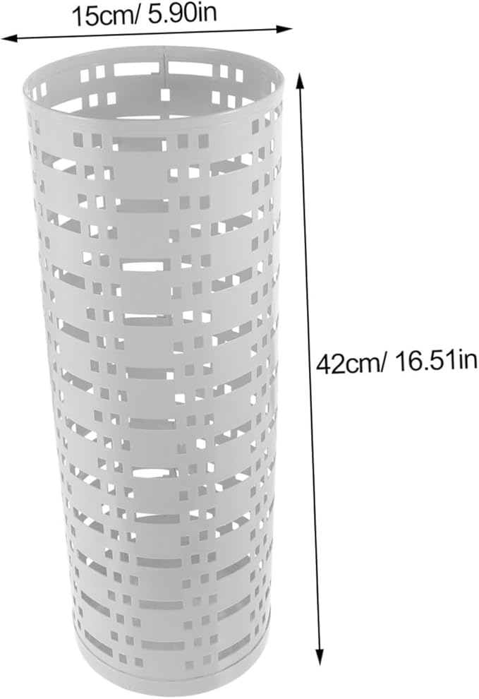 Ciieeo Vertical Umbrella Stand for Entryway Iron Storage Bucket with Base Stylish Design for Home Office Classroom Use