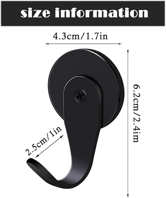 Magnetic Wreath Hanger,Heavy Duty Magnet Hook Holds up to 11lbs for Metal Doors/Surfaces for Metal Front Door and Christmas Decorations