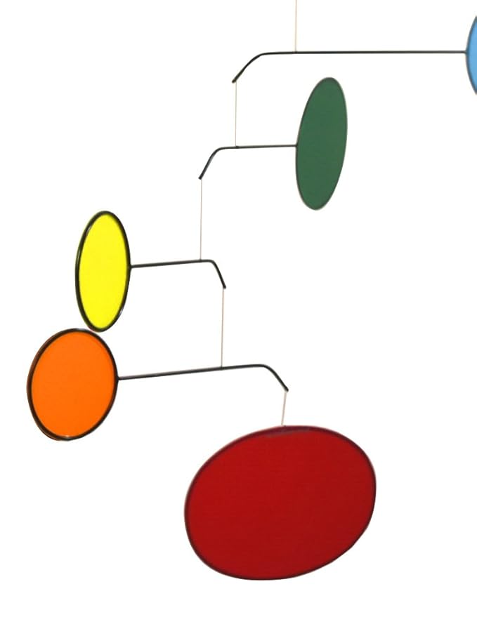 Chakra Rainbow Modern-Style Indoor Mobile, 26" x 42", American Made