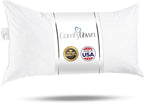 ComfyDown Decorative Throw Pillow Insert, Down and Feather Fill, 100% Cotton Cover, 233 Thread Count - Made in USA (12 X 32)