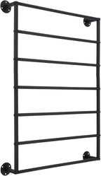 Scarf Organizer, Hijab Organizer, 7 Tier Wall Mounted Ribbon Rack, Ties Silk Scarves Towels Storage Multifunctional Metal Rack, Wall Shelf for Clothing Store, Flower Shop, Home