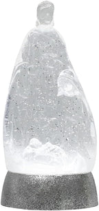 Nativity Snow Globe Holy Family Lighted Snowglobe Lantern with 6H Timer, Battery Operated Nativity Water Globe, White Nativity Scene Religious Decor Gift for Prayer Room, Church, Tabletop, Home Décor