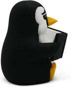Little Readers – Cute Figurines for Bookshelves, Desks, Terrariums & Home Decor – Book-Loving Animal Statues - Penguin