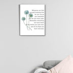 Motivational Quotes Wall Art Decor, Inspirational Graduation Decor Gift, Positive Canvas Posters Painting Artwork for Office Classroom Bedroom Home Decorations (11.5 X 15 Inches, Framed)