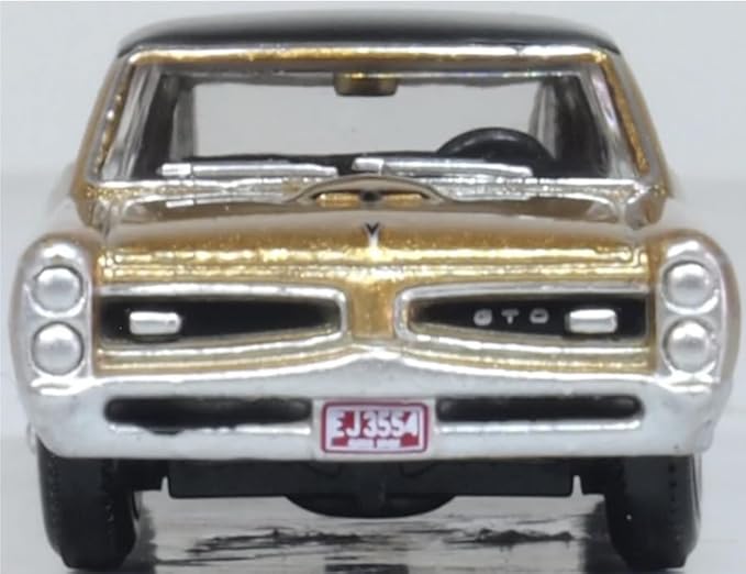 Diecast 1966 Pontiac GTO Martinique Bronze and Black 1:87 Scale 87PG66003