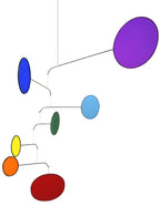 Chakra Rainbow Modern-Style Indoor Mobile, 26" x 42", American Made