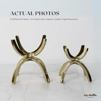My Shelfie - Modern Crystal Display Stand (Real Brass - Large)