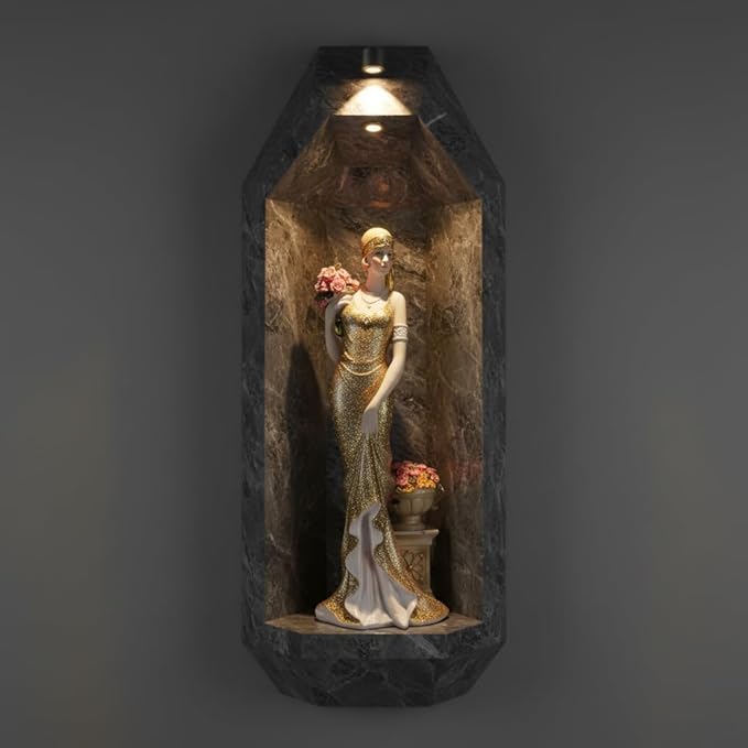 Comfy Hour Glamour Elegance Victorian Style Lady Collection (Slim Lady Holding a Bunch of Flowers)