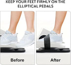 ESL Under Desk Elliptical - Portable Leg Exerciser with Pedal Strap for Seniors, Compact Seated Elliptical with Remote Control, LCD Display Electric Elliptical Trainers for Home