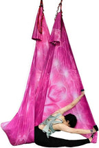 Aerial Yoga Hammock Aerial Pilates Silk Yoga Swing Set Inversion Equipment include daisy Chain, Pose Guide 5.5 yards