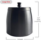 Ash Tray, Large Outdoor Ashtray with Lid, Ashtray for Outside Patio, Stainless Steel Windproof Smokeless Ash Tray for Balcony, Ashtrays for Smokers, Home Office Decoration
