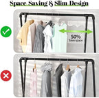 Wire Metal Clothes Hangers Bulk 200 Pack, 16 Inch 12 Gauge Standard Size, Slim Space Saving for Coat Suits Shirts Pants Skirts, Non Slip, Silver