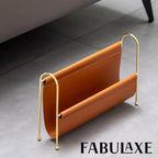 Fabulaxe 9-Inch Magazine Rack, Floor Standing Book Basket, Newspaper Holder and File Holders - Nursery Decor, Desk Accessory, Living Room and Guest Room Essentials, Home Office, and Waiting Areas
