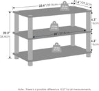 Furinno Turn-S-Tube Storage Shelves Set of 2, 3-Tier Stackable Standing Shelf, Open Corner Shelf, for Organization and Storage, Living Room, Garage, Home Office, Amber Pine