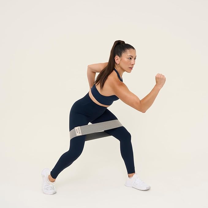 Pvolve Booty Bands Set – Moderate & Heavy Fabric Resistance Bands for Glutes, Hips & Legs