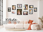 KTKDE A2 Poster Frame Black 16.5x23.4 inch Woodgrain Picture Frames,Vertical & Horizontal Wall Hanging Large Picture Frame for Photos,Posters and Artwork - Perfect for Christmas gifts and Home Decor