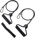ONIPAX 1 Pair Stepper Resistance Bands with Handles & Connecting Strap – Workout & Exercise Bands for Strength Training, Muscle Toning, Home Gym Fitness Equipment