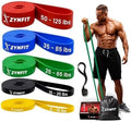 Pull Up Bands, Resistance Bands Set with Door Anchor, 5-Level Pull Up Assistance Bands for Working Out, Workout Bands for Home Gym - Get Free A.I. Workout Plan