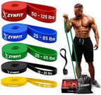 Pull Up Bands, Resistance Bands Set with Door Anchor, 5-Level Pull Up Assistance Bands for Working Out, Workout Bands for Home Gym - Get Free A.I. Workout Plan