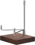 Hipiwe Rock Display Stand with Wooden Base Adjustable Metal Arms Display Stand Easel for Geode Mineral Agate Gemstones Fossils Plate and Photo,3.1"x3.1"x5"