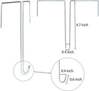 8 pcs Mini Hooker, Door Hooks, Adjustable Width Door Hanger Wreath Hook for Door or Fence