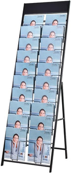 magazine display stand Double A4 width 10 layer brochure display stand for trade show and Public areas (Double A4 width)