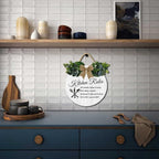 Modern Kitchen Decor,Kitchen Rules Rustic Round Wooden Sign,For Home, Office, Store Or Restaurant