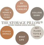 THE STORAGE PILLOW XL zippered storage Pillowcase FILL w Clothes Bedding Blankets to maximize Space - RV Camper Dorm Tiny Home Boat Inside Organization Ideas Accessories - Small Space Storage Solution