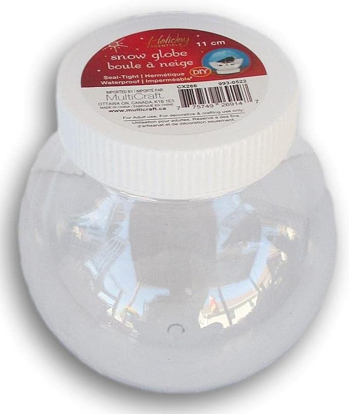 DIY Snow Globe with Seal Tight Screw Base - DIY Crafts - 5 Inches Tall