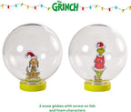 Dr Suess The Grinch Snow Globe Kit, DIY Snow Globe, Includes 2 Globes, Glitter, Sequins, Stickers – The Grinch and Max