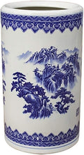Umbrella Stands,Umbrella Stand - Porcelain Indoor Entryway, Home Front Door Umbrellas Holder for Canes Walking Sticks, 40 X 24Cm,Style-1