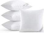 MIULEE 18x18 Inch Pillows Inserts, Pack of 4 Down Alternative Virgin Filling Comfy Support Throw Pillows for Sofa Couch Bed