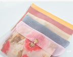 3 Pieces Scarf Storage Bag Beige Encrypted Matte Button Yarn Envelope Silk for Scarf Gifts Organza Clothing Wardrobe Organizer Packaging Bags 10.6 x 14.5 Inches (Beige)