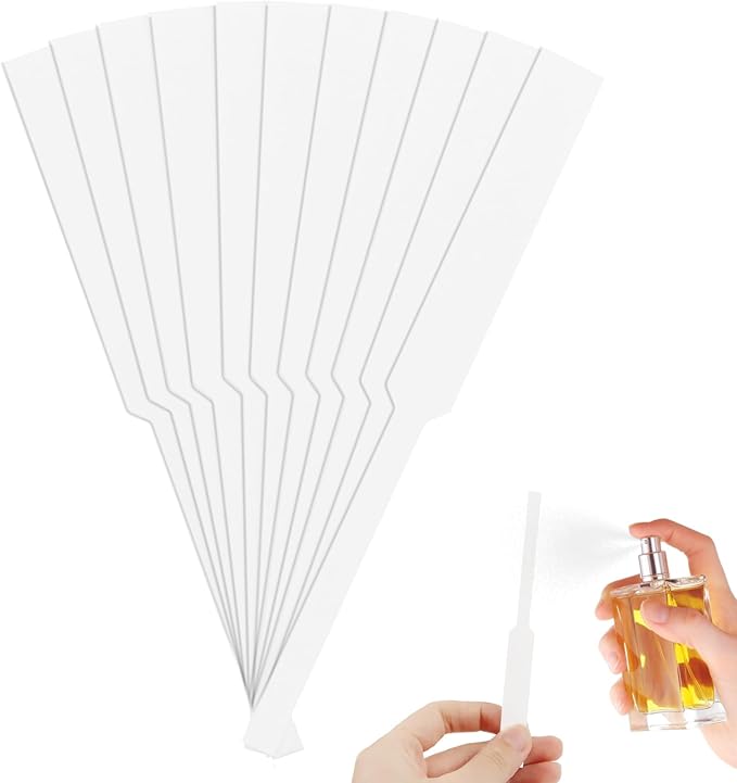 600/1000 Pieces Perfume Test Strips, Disposable Perfume Paper Strips, White and Strong Absorbent, Essential Oils Test Card for Perfume Fragrances Scents Testing