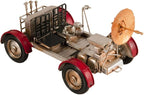 HomeRoots 5" Red and Silver Metal Hand Painted Model Car Tabletop Sculpture