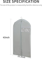 Suit Bags for Closet Storage, 43" Garment Bags for Hanging Clothes(Set of 4, 23.3'' X 43'')
