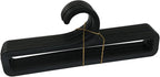 10PCS Plastic Scarf Hanger 17cm for Scarves Belts Towels Tie Rings Multifunctional Clothes Hangers Wardrobe Storage Racks Suitable for Storing Scarves Belts Ties Shawls Black