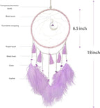 Dream Catchers Purple Dream Catcher Wall Decor for Bedroom Kids Girls Boys Birthday Gift Handmade Feather Hanging Ornaments