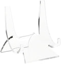 Plymor Clear Acrylic Double-Scoop Display Easel, 3" H x 2.875" W x 2.5" D