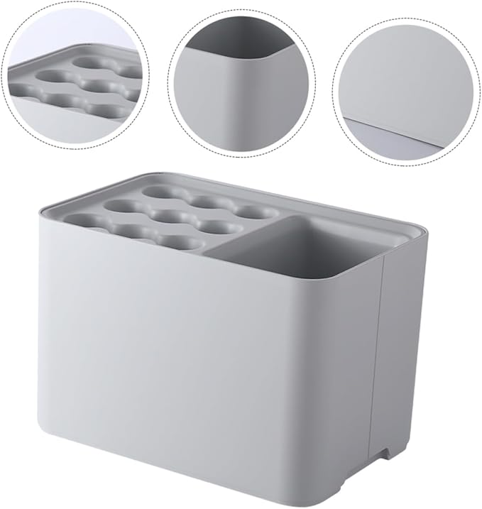 PRETYZOOM Wall Mount Umbrella Stand Indoor Entryway Holder Water-resistant Tray Nordic Style for Home Office Dorm