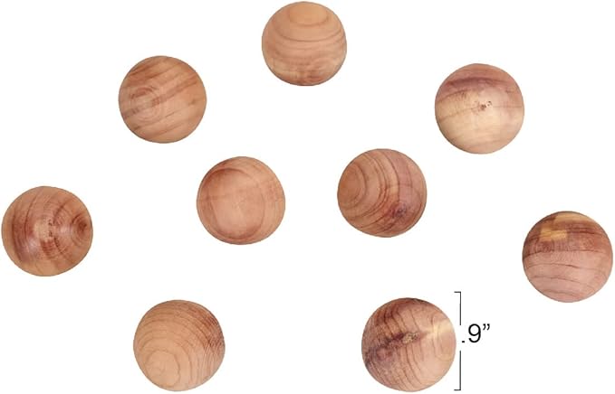 CedarFresh 17840-1 Red Cedar Wood Balls | Freshen and Protect Closets | 48-Pack